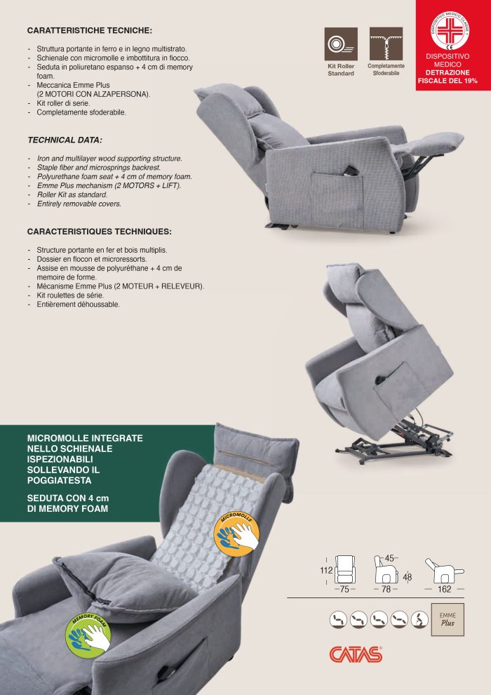 Poltrona Mod. FOX Relax - Lift - immagine 2