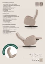 Poltrona Mod. KIRON Relax Design Motorizzata - immagine 2