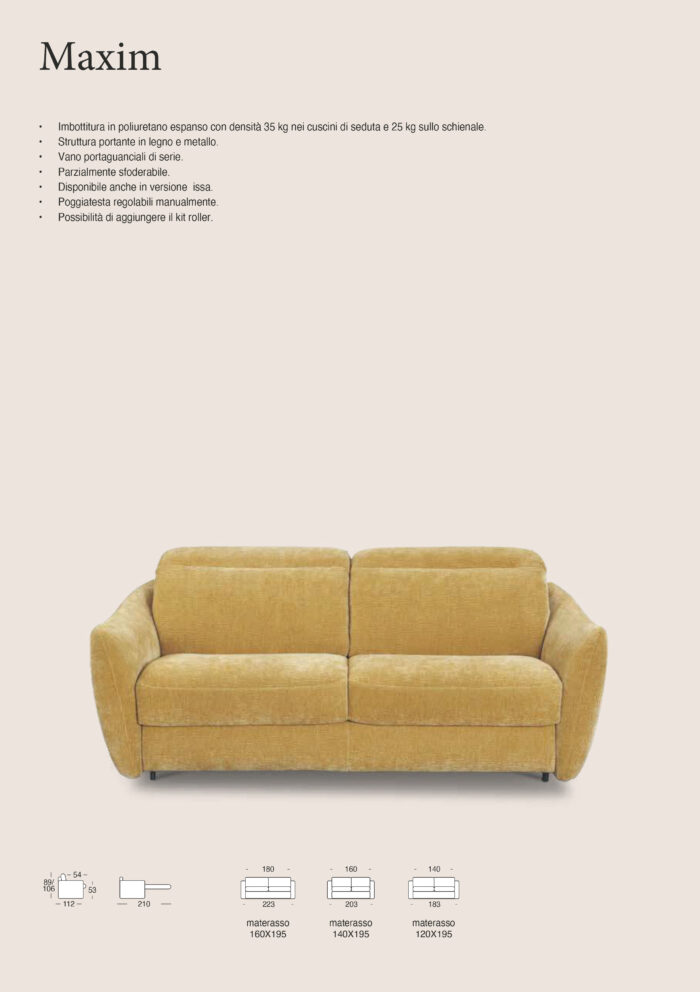 Divano Letto Mod. MAXIM - immagine 3