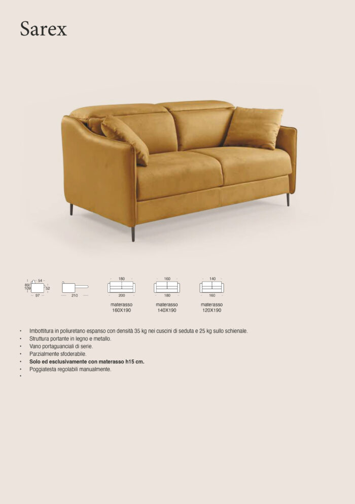 Divano Letto Mod. SAREX - immagine 3
