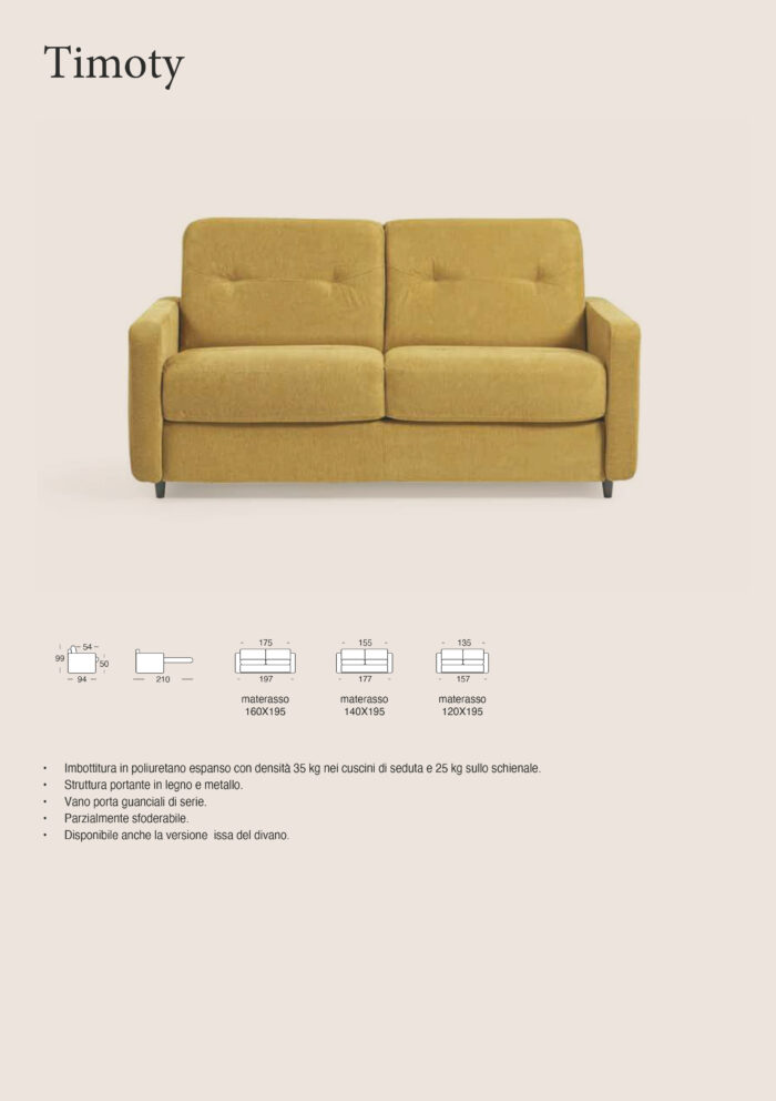 Divano Letto Mod. TIMOTY - immagine 3